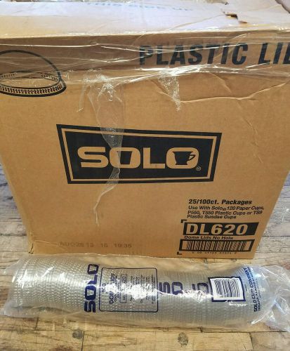 Solo Clear Dome Lid No Hole 2500ct DL620