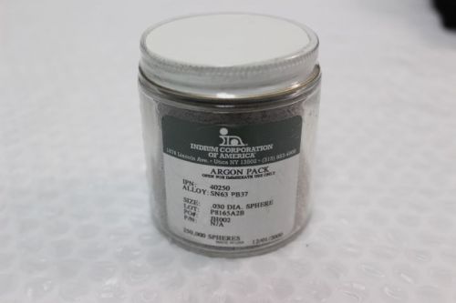 3943  Indium Corp. Alloy: SN63PB37 Solder Spheres