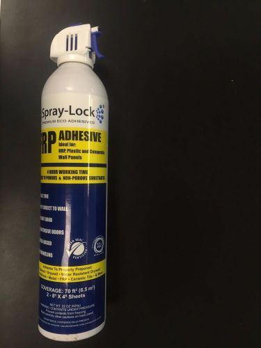 FRP Adhesive- SPRAY-LOCK Premium ECO 22oz Wall Coverings 70ft NEW