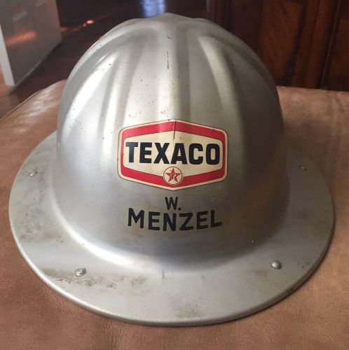 Vintage b.f. mcdonald aluminum hard hat mining texaco oil rig roughneck drilling for sale