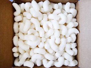 Lightweight shipping/packing biodegradable styrofoam noodle/peanuts 10&#034; cube box for sale
