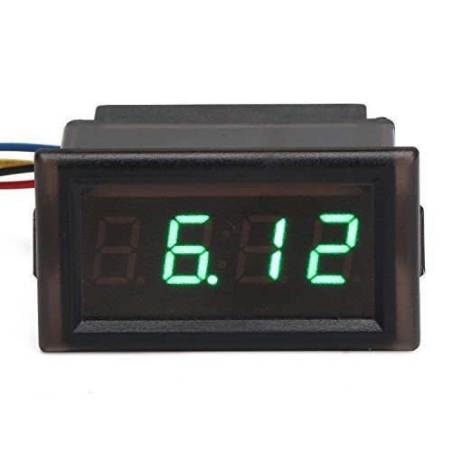 DROK® Waterproof Digital Clock Alarm Meter DC 4.5-30V 24-hour Car Clock 0.4&#034;