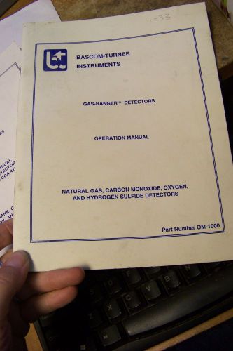 bascom turner om-1000 gas-ranger detector operation manual