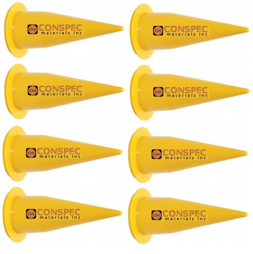 Albion b12s20 caulk gun nozzle cone tips 873-3 yellow 8 pack 20-oz sausage for sale