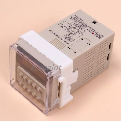 DH48S-1Z 220V Programmable Dual Control Time Delay Relay With Socket Base