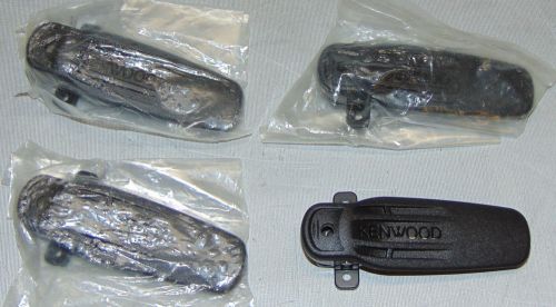 4x kenwood belt clip #j29-0730 for nx-200, 300, 410 tk-5210g,5220,5310,5320,5410 for sale