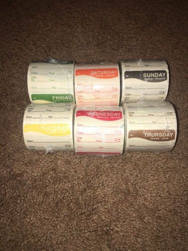 Dissolvable Food Prep Labels Lot