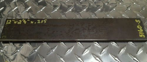 5160 high carbon spring steel flat bar stock (12&#034;x 2.25&#034; x .215&#034;) for knives etc for sale
