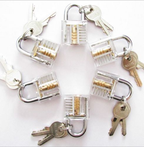 Pick Cutaway Visable Padlock Lock For Locksmith Practice Training Skill Set NEW