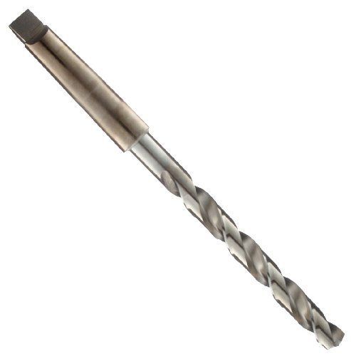 Cleveland 2440 Cobalt Steel Taper Shank Drill Bit, Gold Oxide Finish, #2 Morse