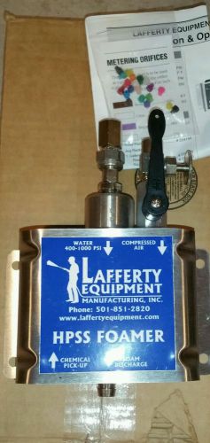 LAFFERTY EQUIPMENT HPSS FOAMER 918110