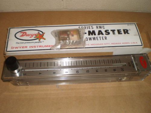 DWYER RMC-122-SSV RATE-MASTER FLOWMETER 2-20SCFM NEW NIB