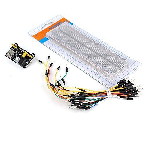 830 tie point Solderless MB-102 Breadboard Power Supply Jumper Wires Starter Kit