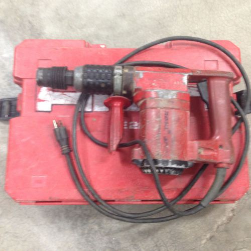 HILTI TE22 Rotary Hammer Drill w/ 2 Bits &amp; Side Handle Plus Hard Case