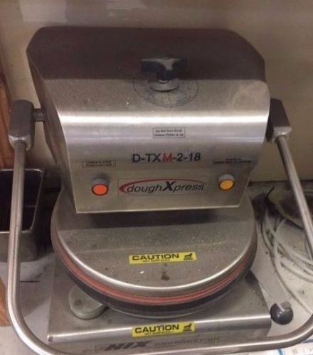 Used doughxpress d-txm-2-18, dtxm218 tortilla pizza dough press heated platens for sale