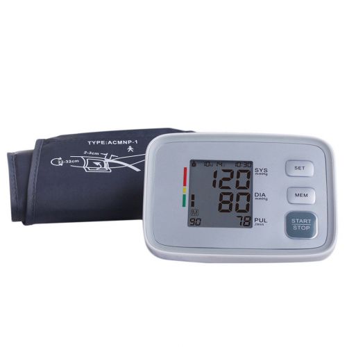 Sphygmomanometer monitor heart beat monitor auto lcd arm blood pressure f5 for sale