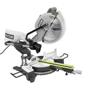 NEW!!  RYOBI 12 in. Sliding Compound Miter Saw with LED
