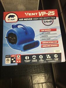 B-Air VP-25 1/4 HP Air Mover for Water Damage Restoration