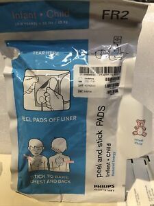 Philips FR2 AED Infant/Child Pads - 1 Set - M3870A - Pediatric - NEW