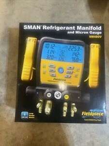 Fieldpiece SM480V Wireless 4-Port SMAN™ Refrigerant Manifold and Micron Gauge