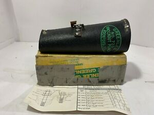 Vintage GREENLEE KNOCKOUT PUNCH SET NO. 735 with Leather Case