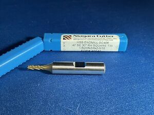 niagra cutter HS endmill 4F 30 Deg. RH square tin 1/8x3/8x3/8x2-5/16