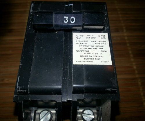 Crouse Hinds Murray MP-C MP230 30 amp 2 pole circuit Circuit Breaker