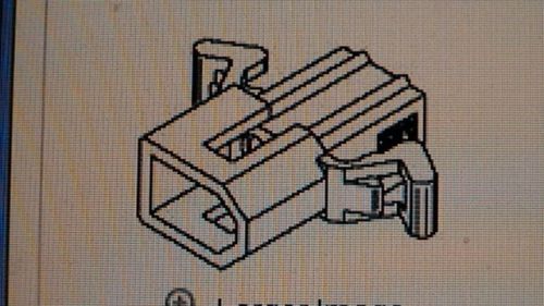 Molex, 2 pos male housing without mounting tabs, 03-06-2023  pkg 50