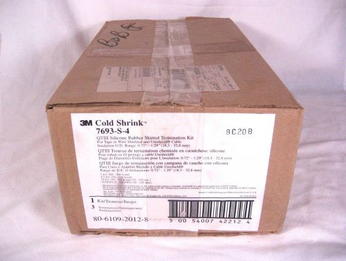 3M 7693-S-4 QTIII Silicone Rubber Skirted Termination Kit (NOS) (NIB)