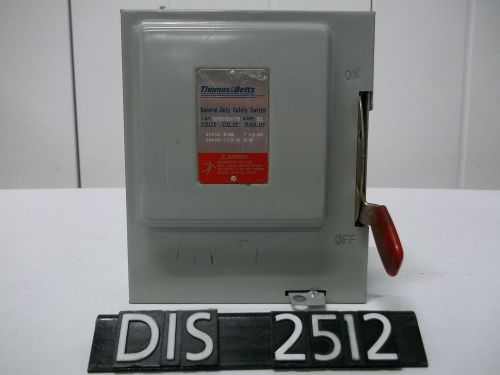 Thomas &amp; Betts 240 Volt 30 Amp Fused Disconnect (DIS2512)