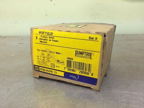 Pumptrol square d pressure switch 9013fyg2j21 for sale