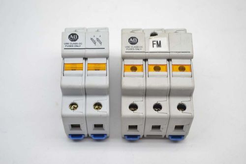 LOT 2 ALLEN BRADLEY ASSORTED 1492-FB2C30-L 1492-FB3C30-L FUSE HOLDER B377640