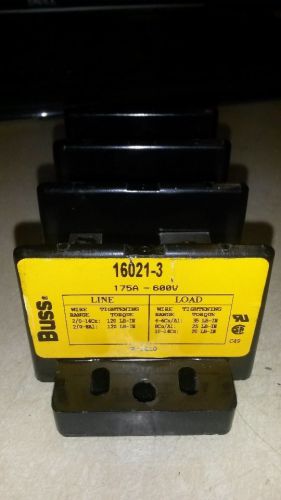 Buss 16021-3 175 Amp 600 Volt 3 Pole Power Block