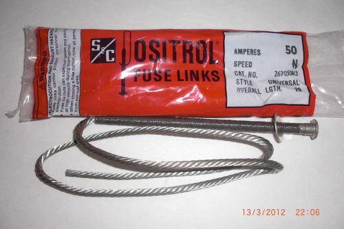 S&amp;C POSITROL FUSE LINK CAT. NO. 267050 50 AMP SPEED N UNIVERSAL STYLE