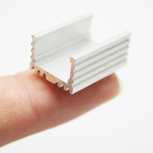 Bulk 50pcs 21*15*10mm silver aluminum heatsink for to-220 led power transistor for sale