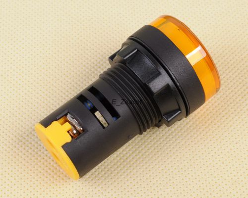 Yellow LED Indicator Pilot Signal Light Lamp DC 24V 22 mm hole