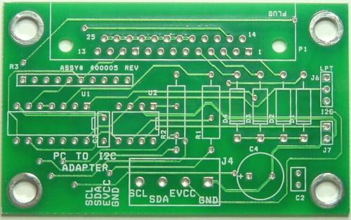 I2C to PC LPT Adapter Blank PCB  GREAT for EDU  Qty 1connect to LPT port.....