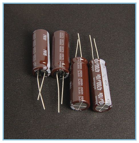 (10pcs) 4700uf 10v Electrolytic Capacitor 10v47000uf Nichicon PW Low lmpedance