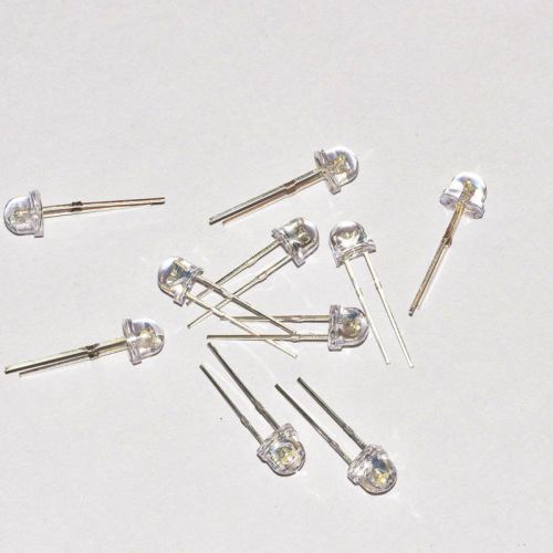 New 10pcs 5mm straw hat led wide angle light emitting diode green color for sale