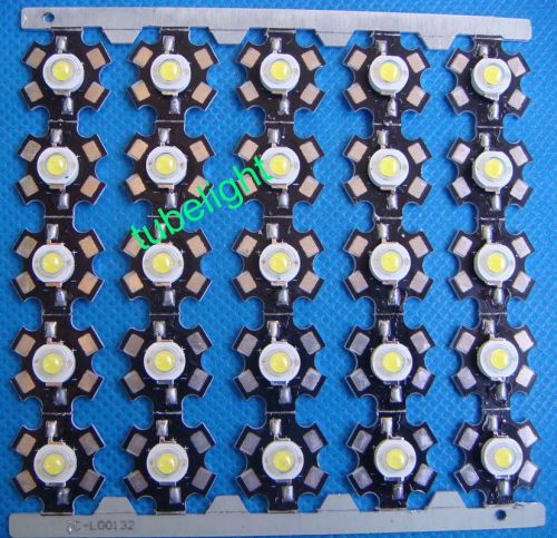 25PCS 3W High Power Cold White LED Light Emitter 15000K+ joined together StarPCB