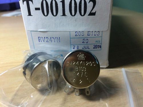 2 pcs tocos/cosmos rv24yn potentiometer single-turn rv24yn20sb103 10kohm for sale