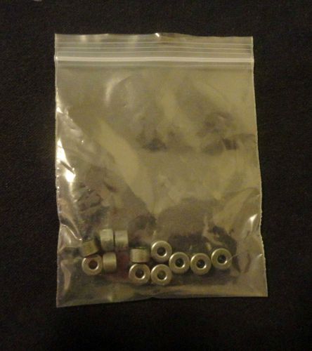 LOT OF TWELVE FERRONICS TOROIDS 21-714-V NICKEL ZINC FERRITE CERAMIC BEADS CORES