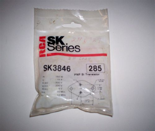 RCA SK 3846 pnp silicon transistor