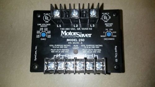 Symcom Motor Saver 3 Phase Voltage Monitor Model 250