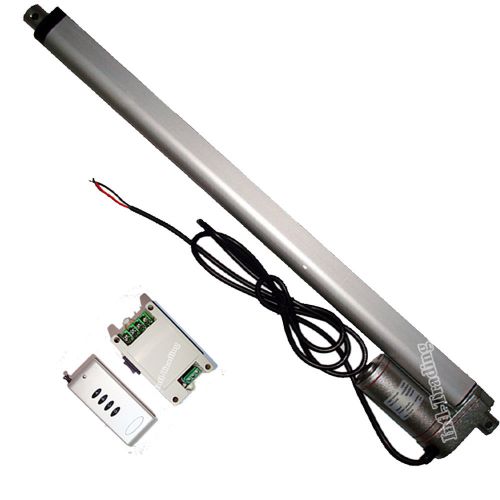 12V DC 16&#034; Linear Actuator&amp;Wireless Remote Stroke Heavy Duty 330 Pound Max Lift