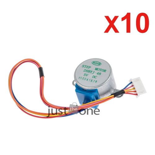 10x 28BYJ-48 Lead 25cm Stepper Motor DC 5V 4 Phase Step Motor Reduction Arduino