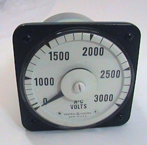 GE General Electric AC 8AB 18V7AK1 Volt Meter 0-3000 FSV 150