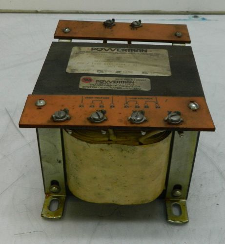 Powertran 1 kva, 1 ph transformer, f733p1000, used, warranty for sale