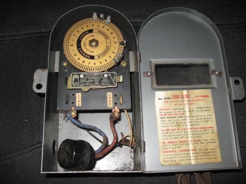 Tork time clock, line load,switch cap., mount vernon, ny, for sale