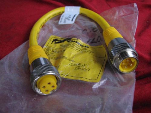 Turck Mini-Fast Cordset 4 Pole Male/Fem P/N RSM RKM 46-0.3M U2283-14